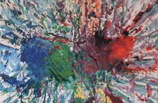 Pilbowbild 260917, oil and acrylic on canvas, 90 x 120 cm